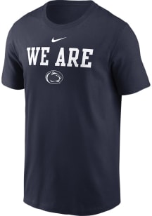 Nike Penn State Nittany Lions Navy Blue Sideline Team Issue Short Sleeve T Shirt