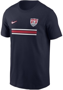 Nike USWNT Navy Blue Core Cotton Short Sleeve T Shirt