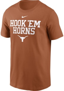 Nike Texas Longhorns Burnt Orange Sideline Team Issue Short Sleeve T Shirt
