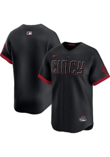 Nike Cincinnati Reds Mens Black City Connect Limited Baseball Jersey