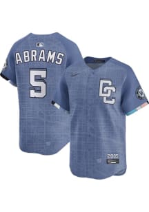 CJ Abrams Nike Washington Nationals Mens Blue City Connect Limited Baseball Jersey