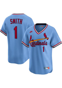 Ozzie Smith St Louis Cardinals Nike Throwback Cooperstown Jersey - Light Blue