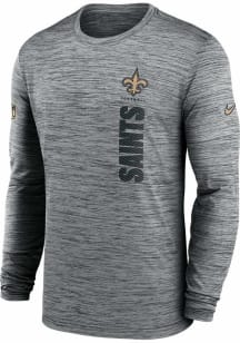 Nike New Orleans Saints Grey Velocity Long Sleeve T-Shirt