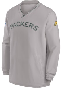 Nike Green Bay Packers Grey Windshirt Long Sleeve T Shirt