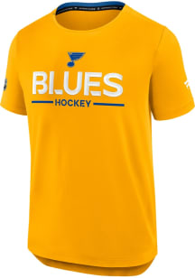St Louis Blues Blue Authentic Pro Rink Tech Short Sleeve T Shirt