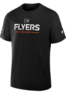 Philadelphia Flyers Black Authentic Pro Primary Short Sleeve T Shirt