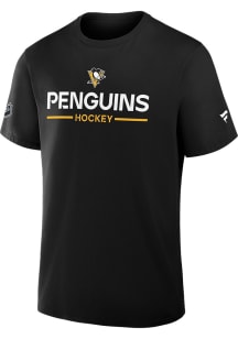 Pittsburgh Penguins Black Authentic Pro Primary Short Sleeve T Shirt