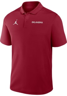 Nike Oklahoma Sooners Mens Crimson Victory Short Sleeve Polo
