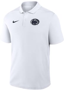 Nike Penn State Nittany Lions Mens White Victory Primary Logo Short Sleeve Polo