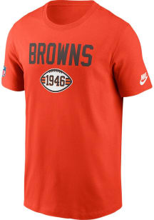 Nike Cleveland Browns Orange Sideline Short Sleeve T Shirt