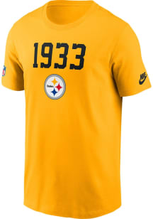 Nike Pittsburgh Steelers Gold Sideline Short Sleeve T Shirt
