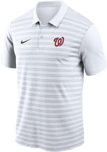 Nike Washington Nationals Mens White AC Victory Short Sleeve Polo