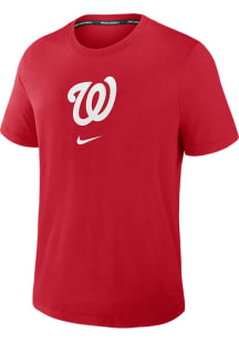 Nike Washington Nationals Red AC Early Work Short Sleeve Fashion T Shirt