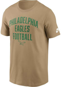 Nike Philadelphia Eagles Tan Rewind Essential Short Sleeve T Shirt