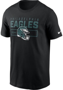 Nike Philadelphia Eagles Black Helmet Essential Short Sleeve T Shirt