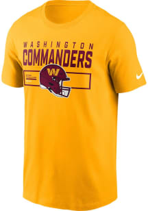 Nike Washington Commanders Gold Helmet Essential Short Sleeve T Shirt