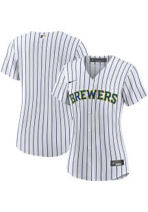 Milwaukee Brewers Womens Nike Replica Alternate Blank Jersey - White