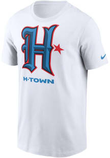 Nike Houston Texans White H Logo Short Sleeve T Shirt