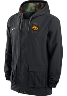 Nike Iowa Hawkeyes Mens Black Military Appreciation Dri-FIT Light Weight Jacket