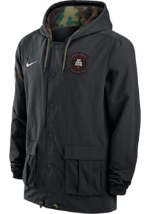Nike Ohio State Buckeyes Mens Black Military Appreciation Dri-FIT Light Weight Jacket