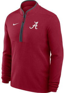Nike Alabama Crimson Tide Mens Crimson Victory Long Sleeve Qtr Zip Pullover