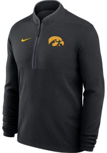 Nike Iowa Hawkeyes Mens Black Victory Long Sleeve Qtr Zip Pullover