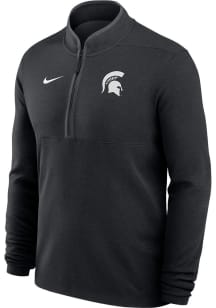 Nike Michigan State Spartans Mens Black Victory Long Sleeve Qtr Zip Pullover