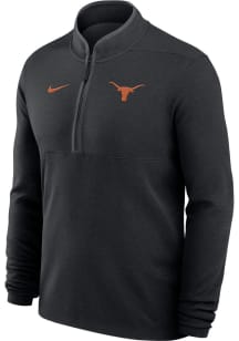 Nike Texas Longhorns Mens Black Victory Long Sleeve Qtr Zip Pullover
