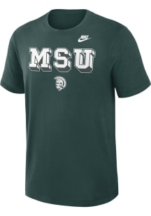 Nike Michigan State Spartans Green Legacy Short Sleeve T Shirt