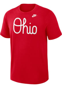 Nike Ohio State Buckeyes Red Legacy Short Sleeve T Shirt