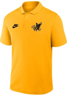 Nike Iowa Hawkeyes Mens Gold Victory Short Sleeve Polo