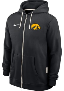 Nike Iowa Hawkeyes Mens Black Dri-Fit Long Sleeve Zip