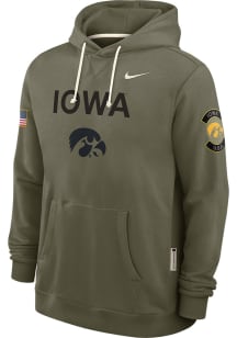 Nike Iowa Hawkeyes Mens Olive Military Appreciation Dri-FIT Long Sleeve Hoodie