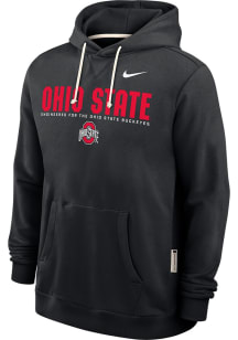 Nike Ohio State Buckeyes Mens Black Dri-Fit Long Sleeve Hoodie