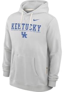 Nike Kentucky Wildcats Mens Ash Dri-Fit Long Sleeve Hoodie