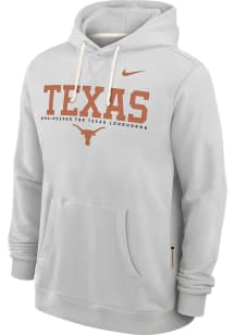 Nike Texas Longhorns Mens Ash Dri-Fit Long Sleeve Hoodie