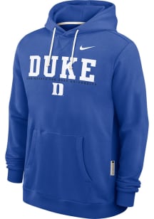 Nike Duke Blue Devils Mens Blue Dri-Fit Long Sleeve Hoodie