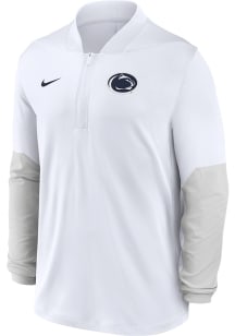Nike Penn State Nittany Lions Mens White Dri-Fit Long Sleeve Qtr Zip Pullover