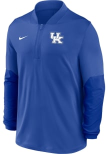 Nike Kentucky Wildcats Mens Blue Dri-Fit Long Sleeve Qtr Zip Pullover