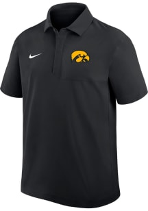 Nike Iowa Hawkeyes Mens Black Dri-Fit Short Sleeve Polo