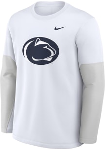 Nike Penn State Nittany Lions White Coach Long Sleeve T-Shirt