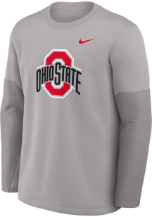 Nike Ohio State Buckeyes Grey Coach Long Sleeve T-Shirt