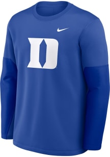 Nike Duke Blue Devils Blue Coach Long Sleeve T-Shirt