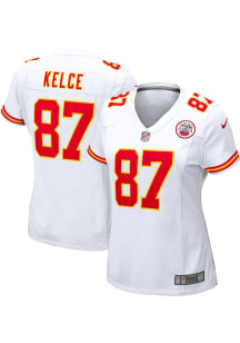 Travis Kelce  Nike Kansas City Chiefs Womens White Road Game Football Jersey