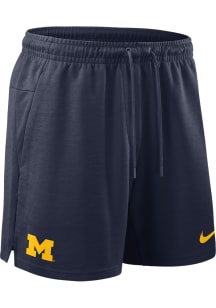 Nike Michigan Wolverines Mens Blue Dri-Fit Shorts