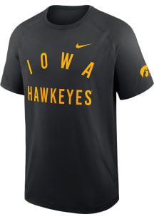 Nike Iowa Hawkeyes Black Dri-Fit Short Sleeve T Shirt