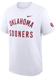 Nike Oklahoma Sooners White Dri-Fit Short Sleeve T Shirt