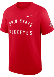Nike Ohio State Buckeyes Red Dri-Fit Short Sleeve T Shirt