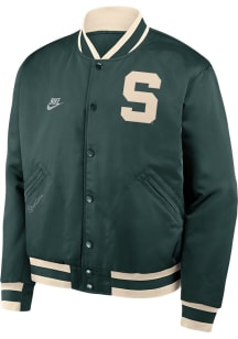 Nike Michigan State Spartans Mens Green Legacy Medium Weight Jacket