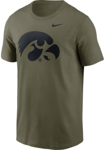 Nike Iowa Hawkeyes Olive Dri-Fit Short Sleeve T Shirt